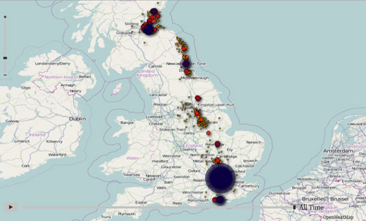 iOS location data mapped