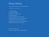 Safe Mode and other startup settings