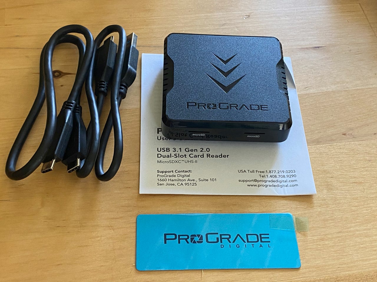 ProGrade Digital dual-slot microSD card reader
