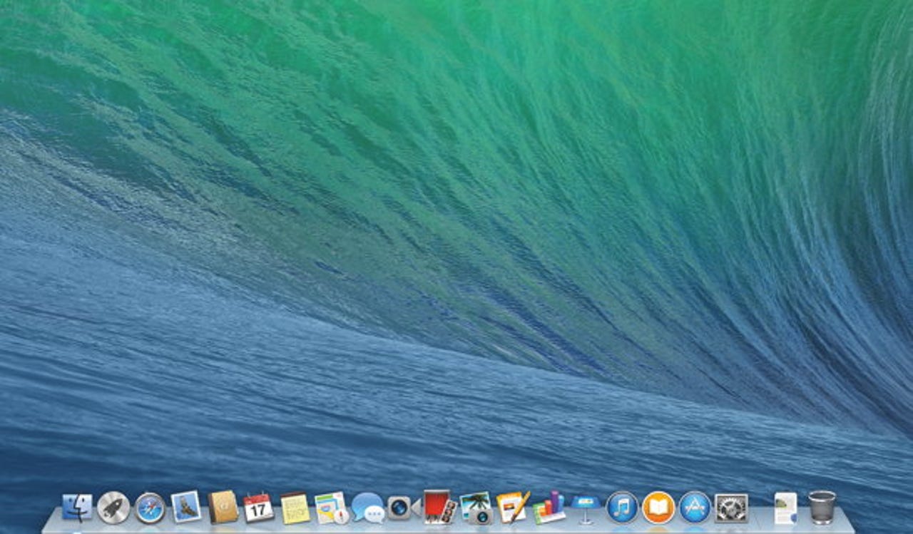 Apple's Mavericks version of OS X for Macs.