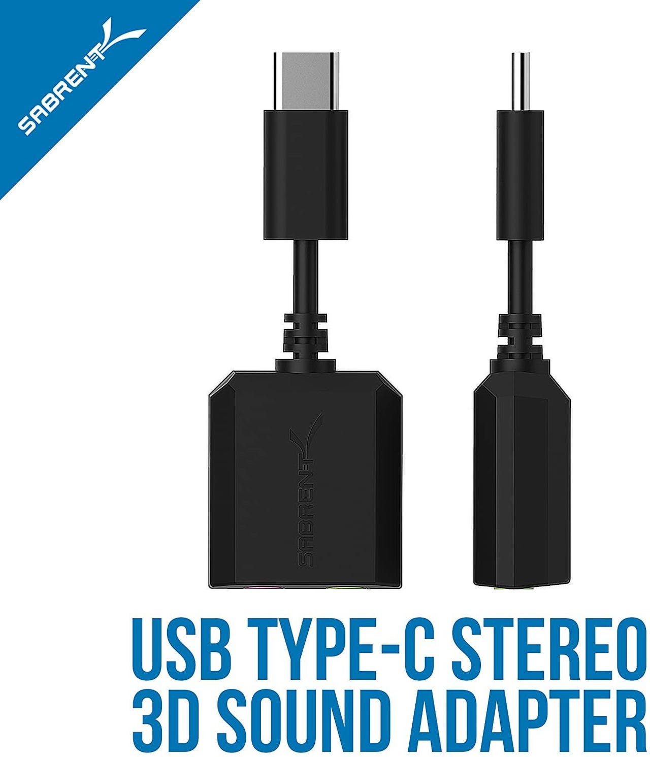 Sabrent USB-C External Stereo Sound Adapter
