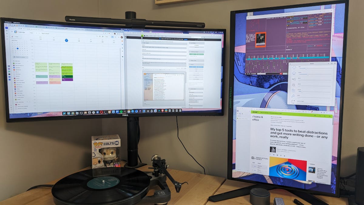 How I turned a cheap gaming monitor into the ultimate productivity tool