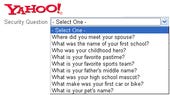 Yahoo Security Questions