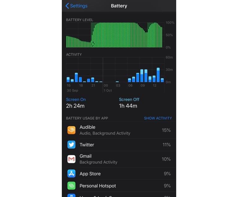 iOS 13 battery drain