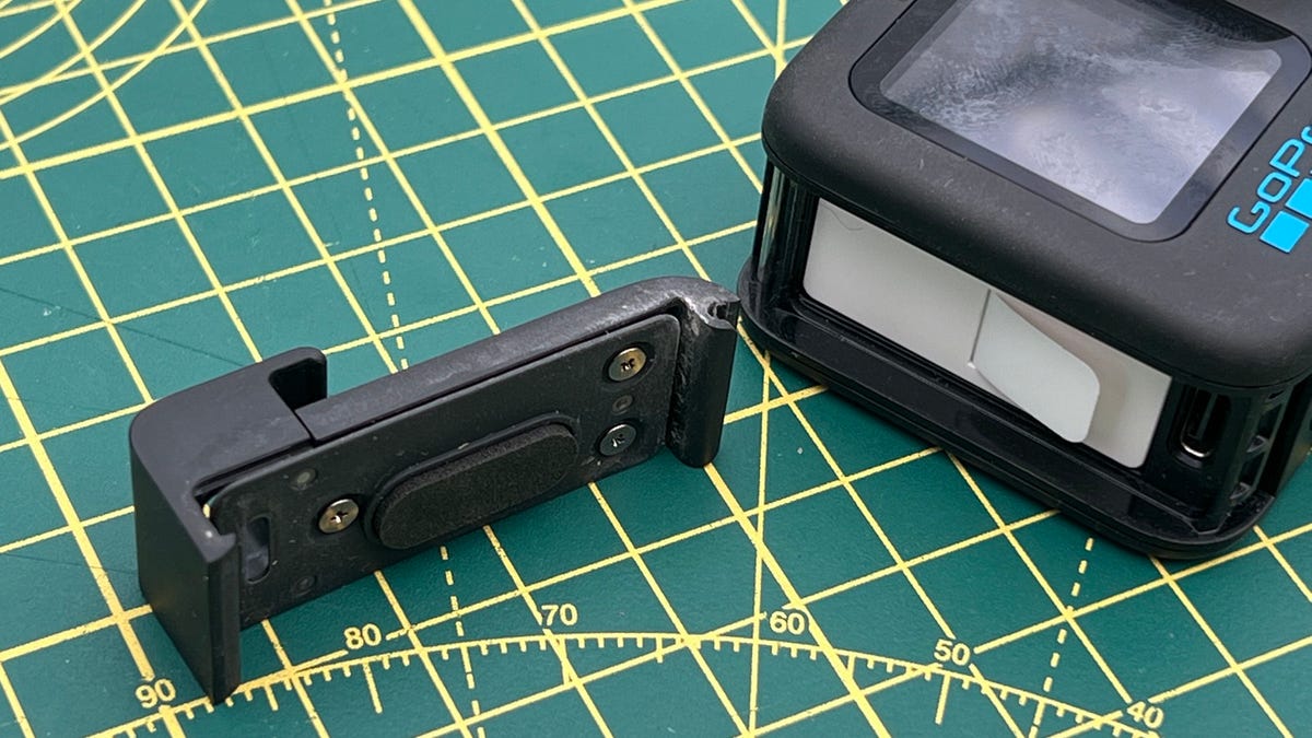 GoPro USB Pass-Through Door on green and yellow background.