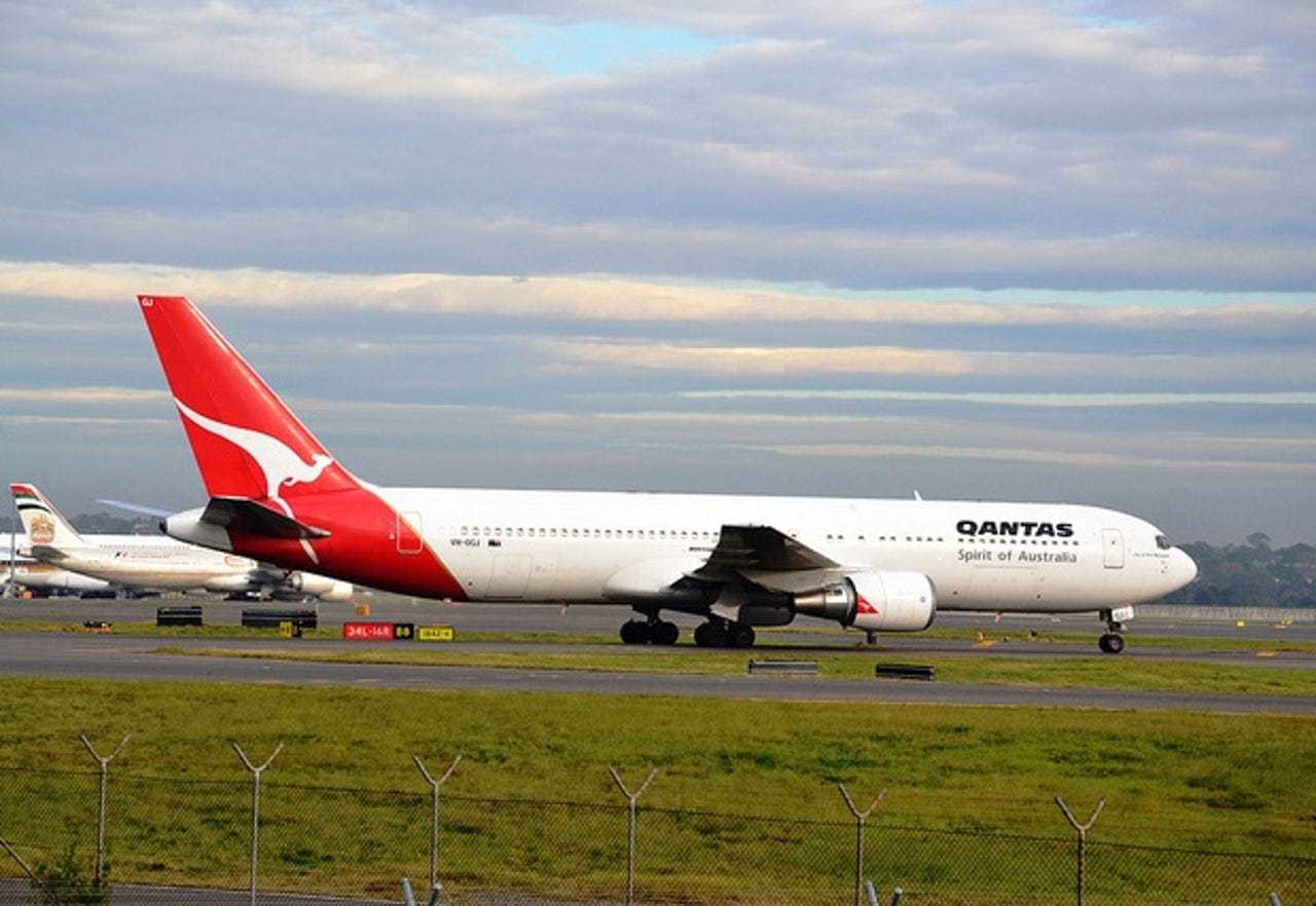 Qantas 767 plane