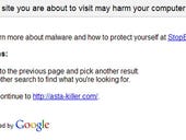 Image: Google warns of Web site risk