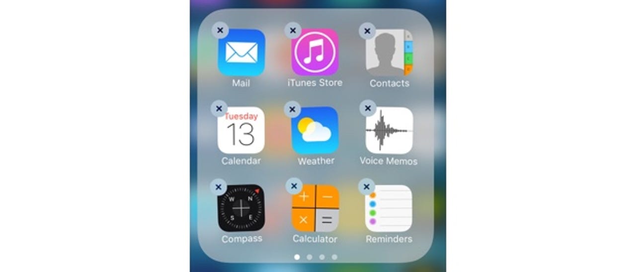 iOS 10 lets you delete built-in apps