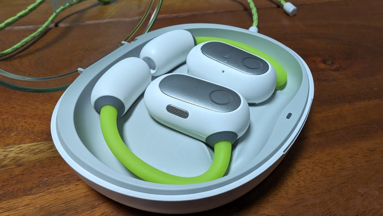 The Baseus Eli Sport 1 open-ear headphones.