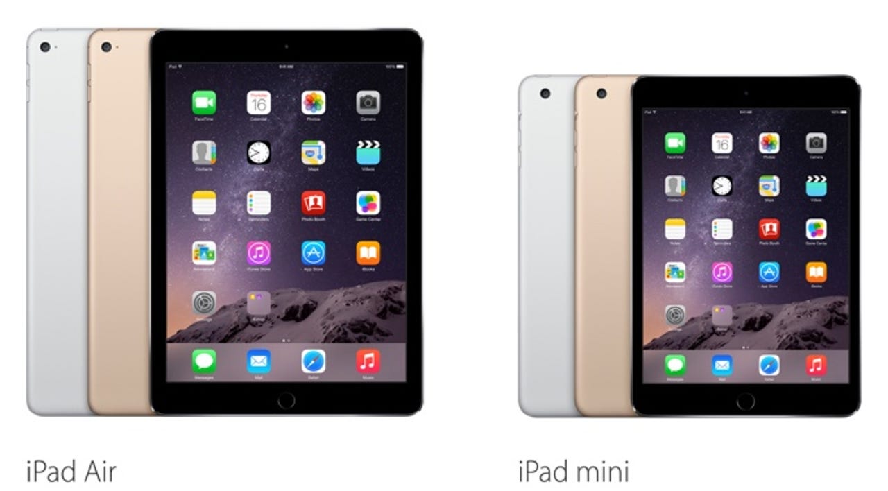 iPad Air 2 and iPad mini 3