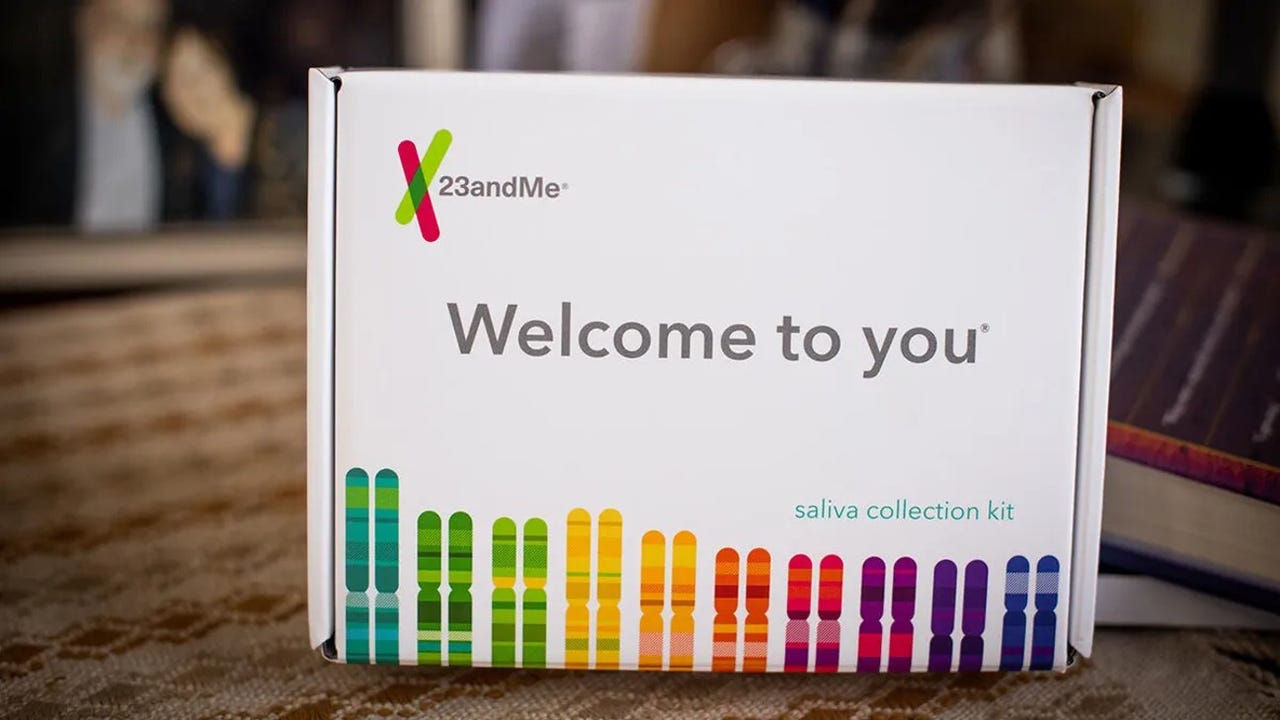 23andMe test kit box