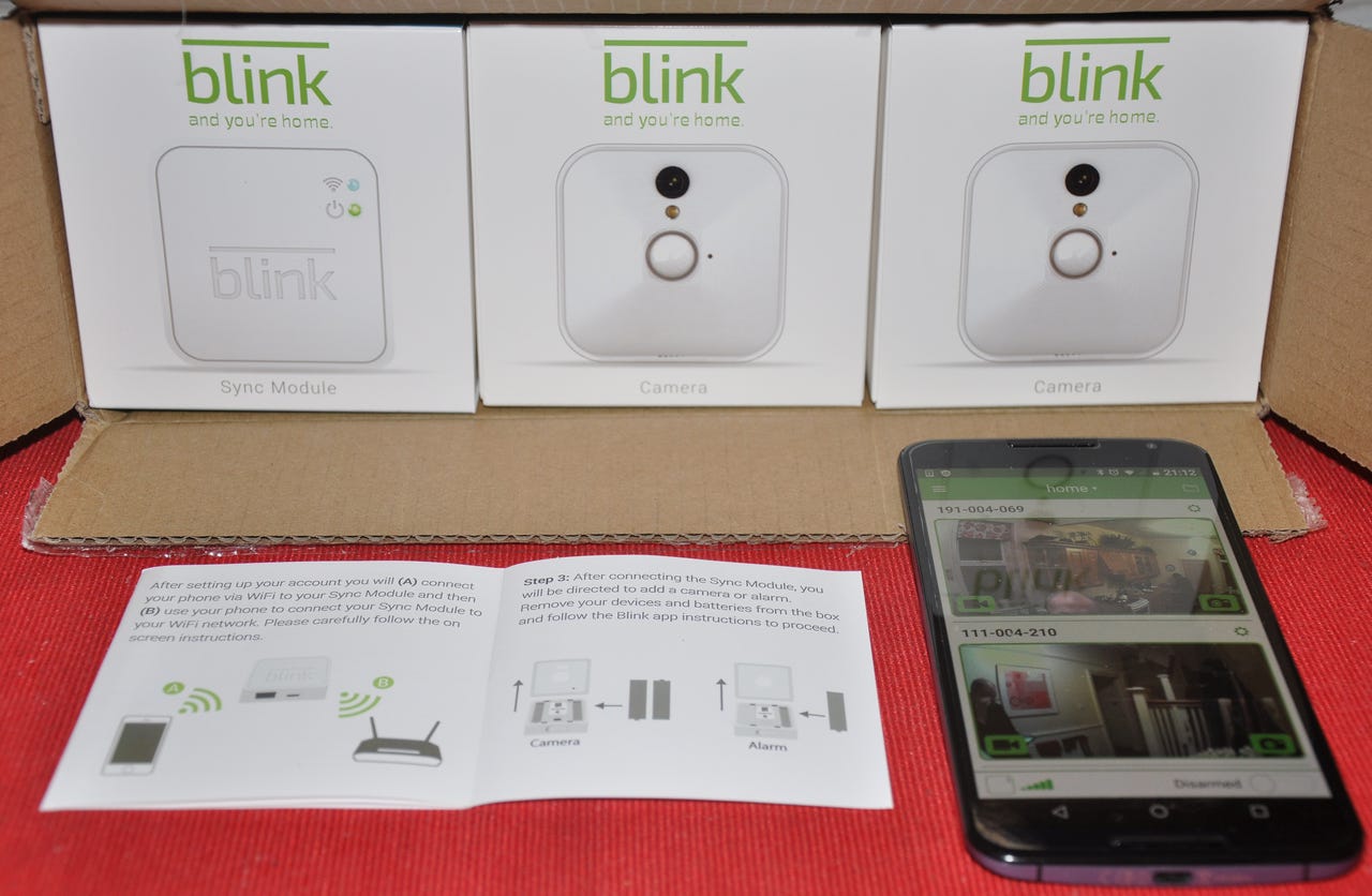 Blink's two-camera outfit with a sync module