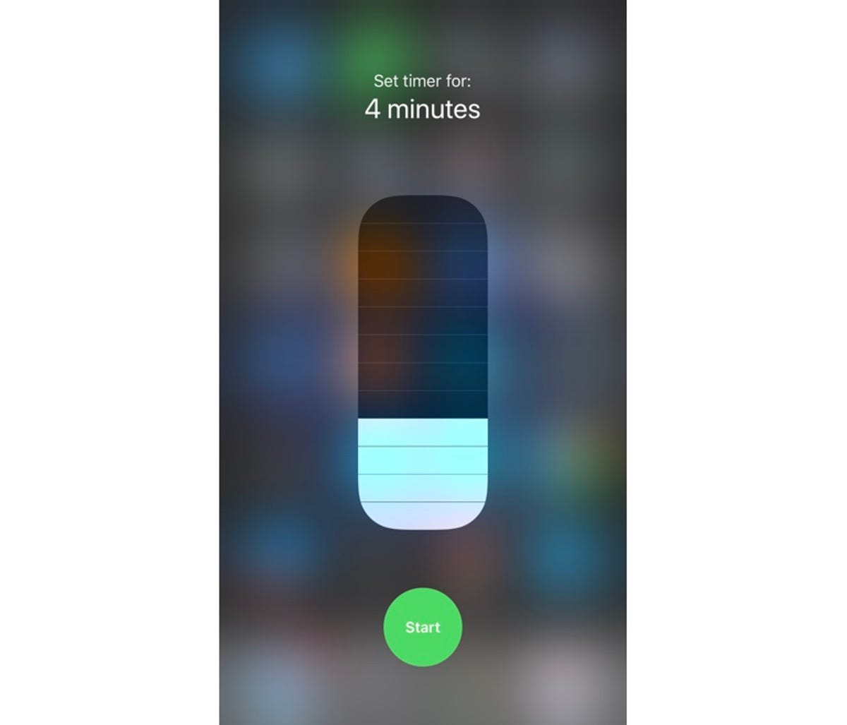 Timer hack from Control Center