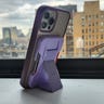 Clckr MagSafe phone wallet in purple