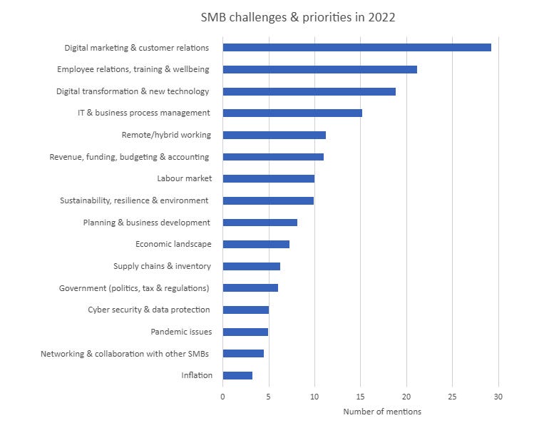 Challenges and priorities for SMEs in 2022