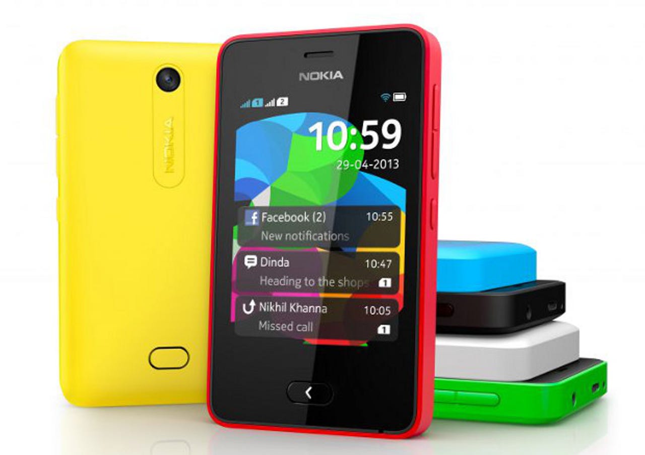 The Asha 501, one of the many semi-smartphones Nokia sells in Africa