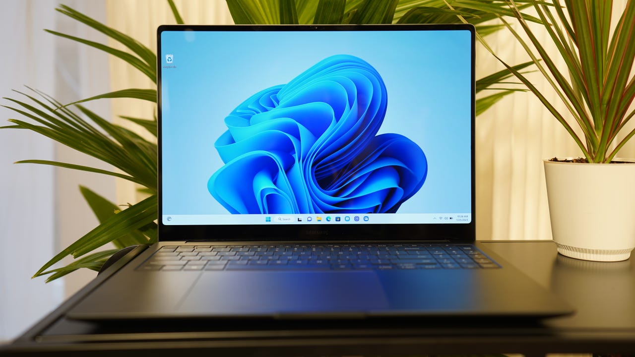 The Samsung Galaxy Book 3 Ultra on a table.