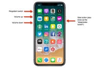 iPhone X button layout