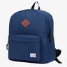 Navy blue backpack with a front pocket