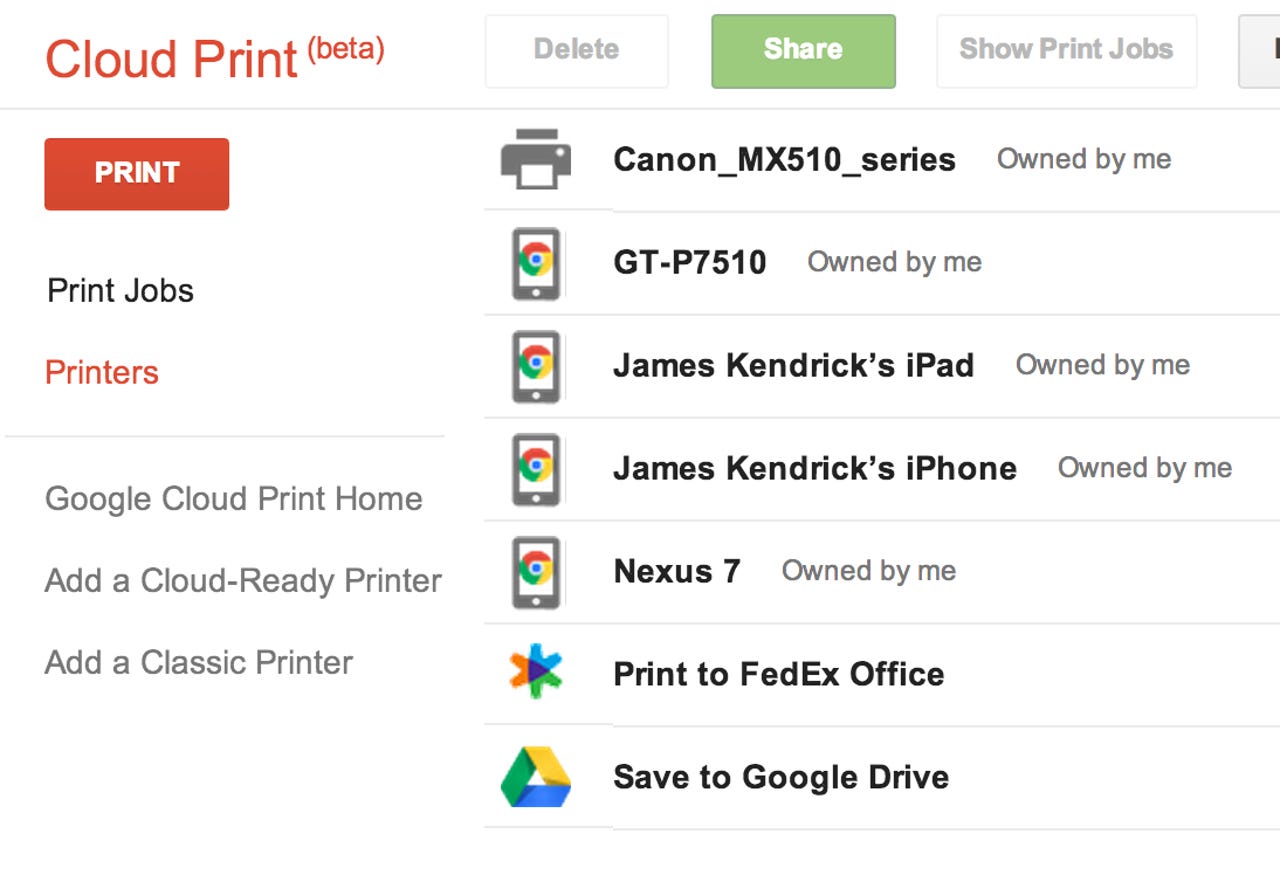 How to: Using Google Cloud Print for working with PDFs |
