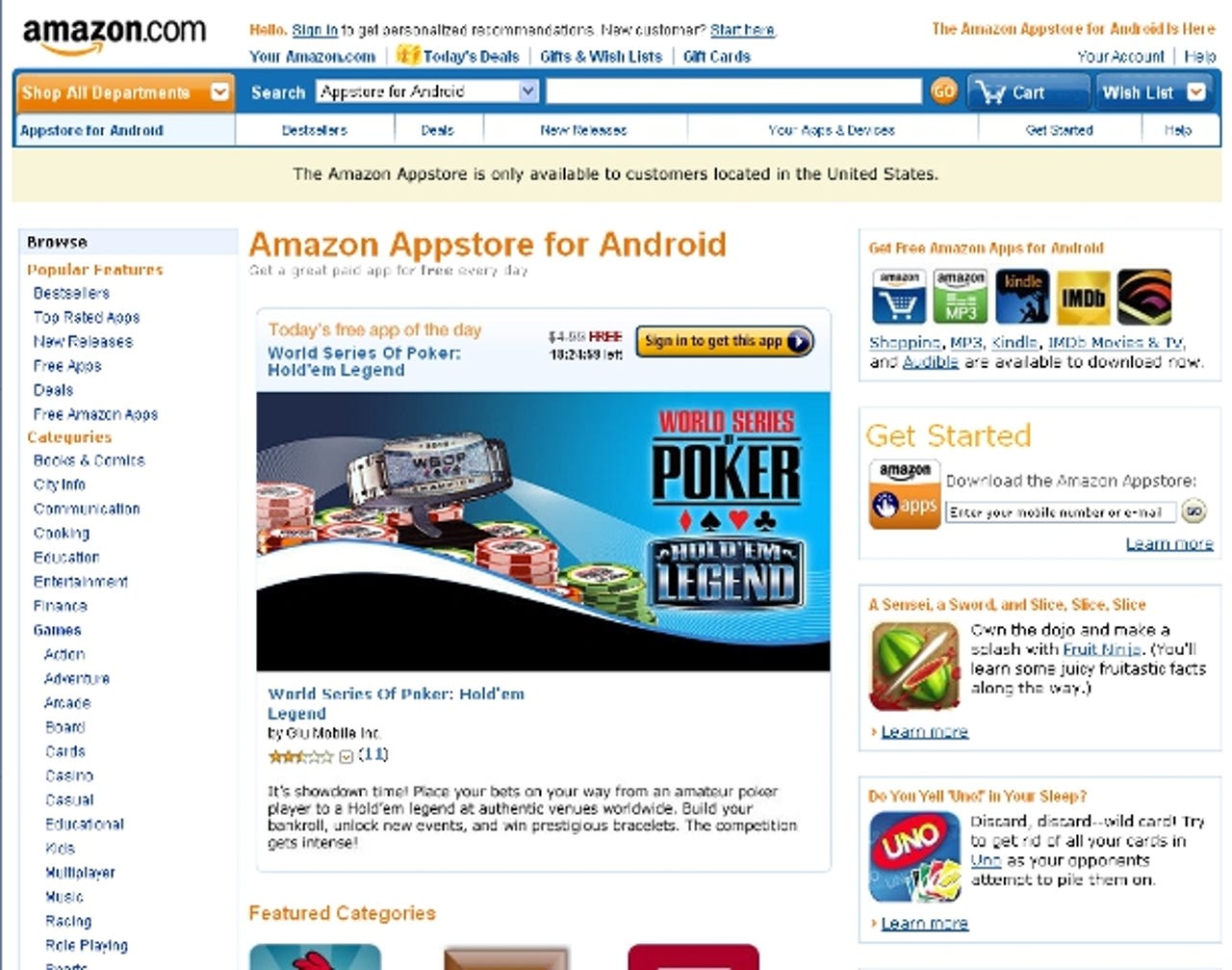 The Amazon Appstore lets customers try before they buy
