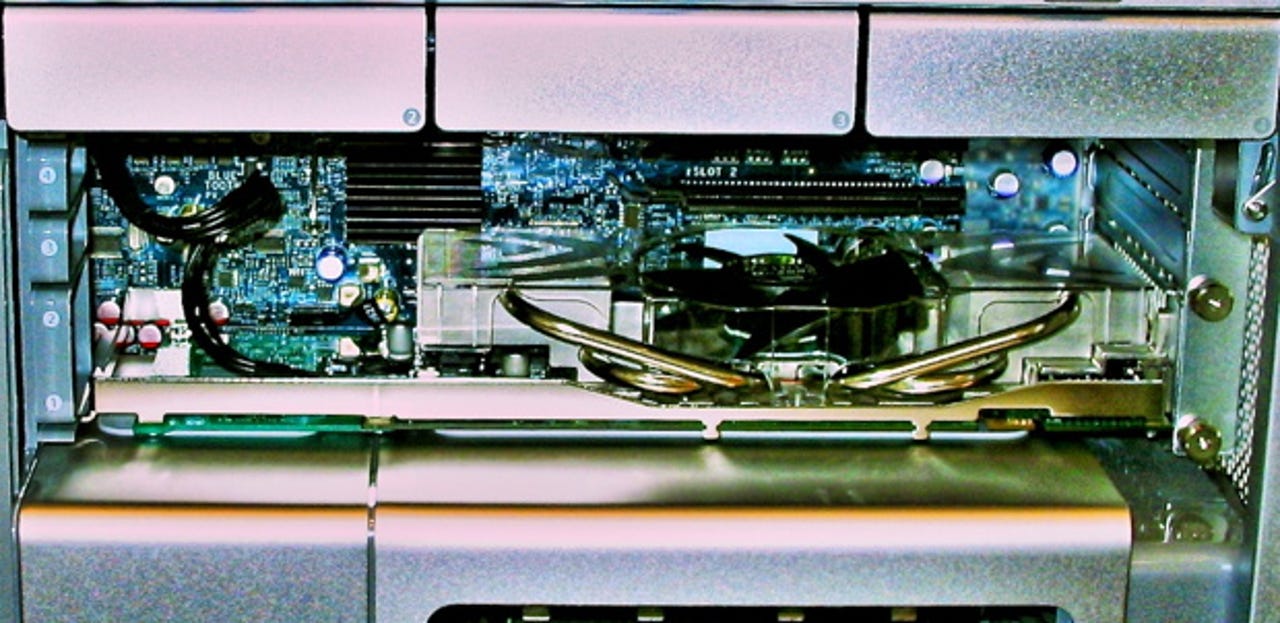 Apple's old Mac Pro had internal storage bays and slots for expansion cards.