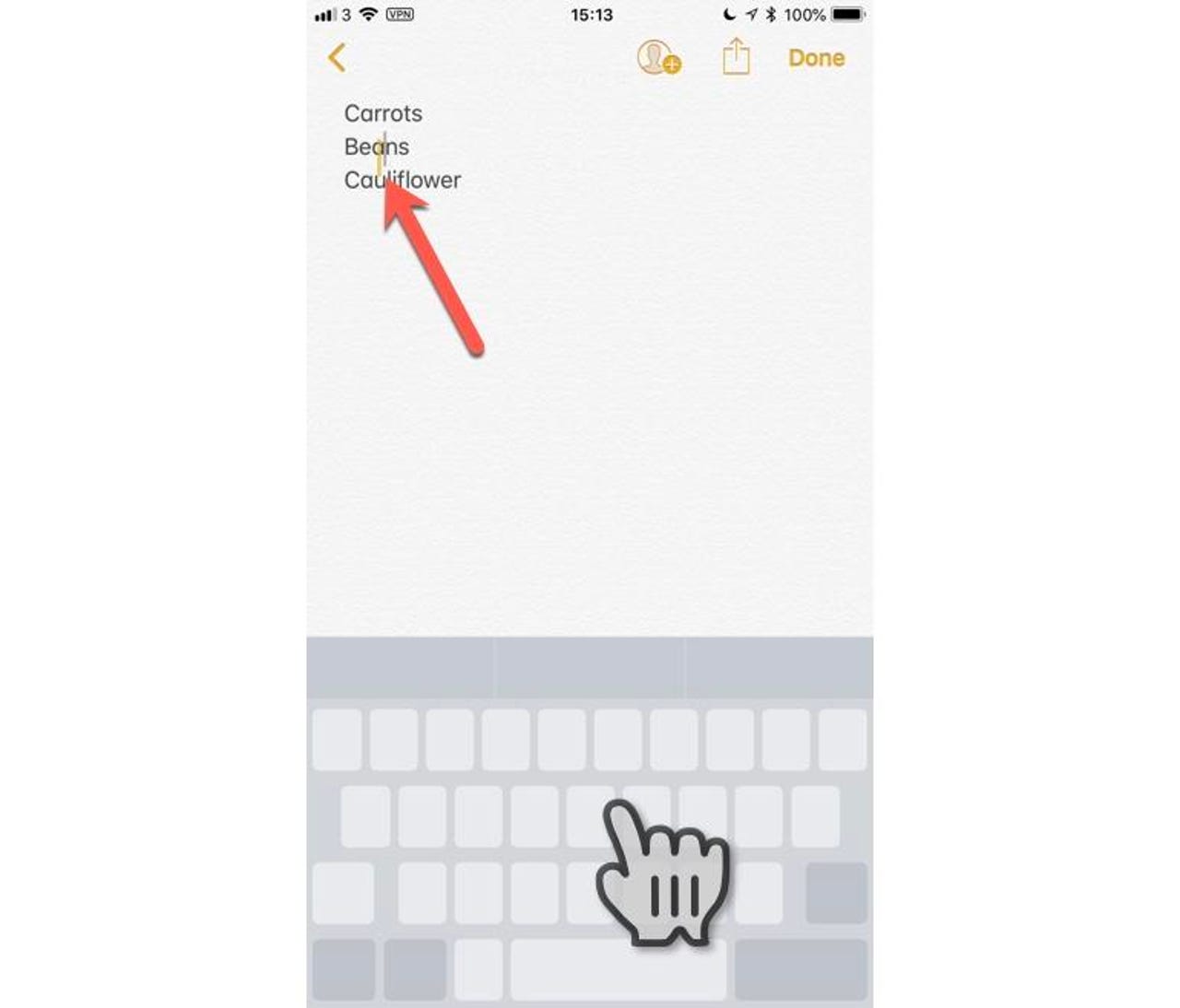 Turn the keyboard into a trackpad