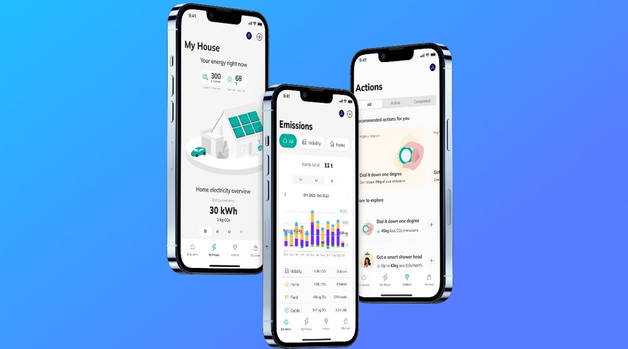 screenshots of Zerofy app on three iPhones