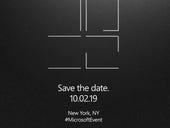 Microsoft issues 'save the date' for expected October hardware event