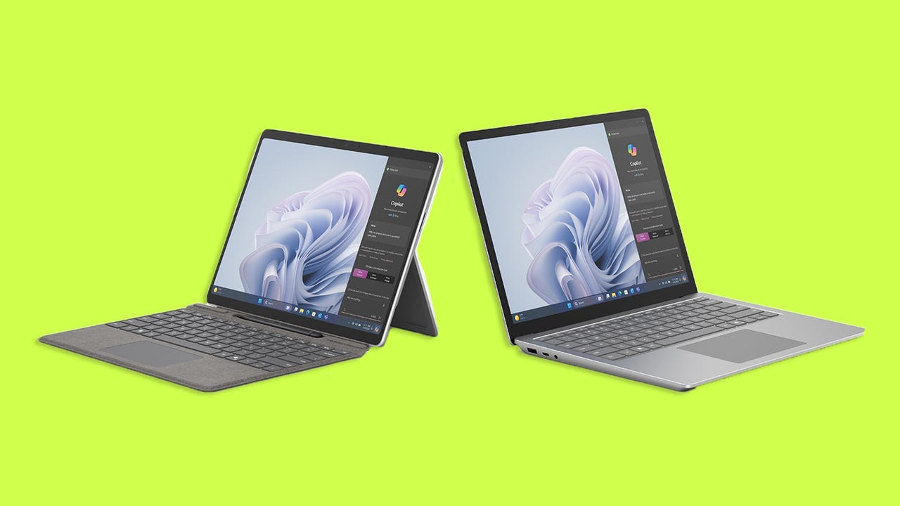 Microsoft Surface Pro 10 and Laptop 6