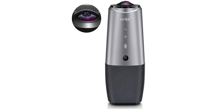 Coolpo 360 web conference camera review fabulous facial tracking features and panoramic room view zdnet
