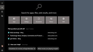 Windows 10 1809 search menu wider