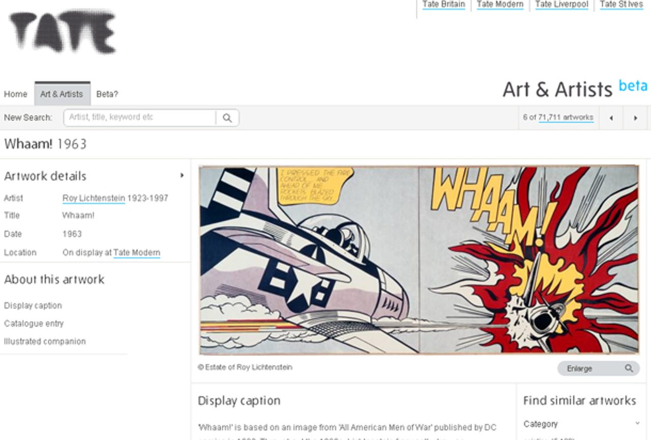 The new Tate website will put more emphasis on art