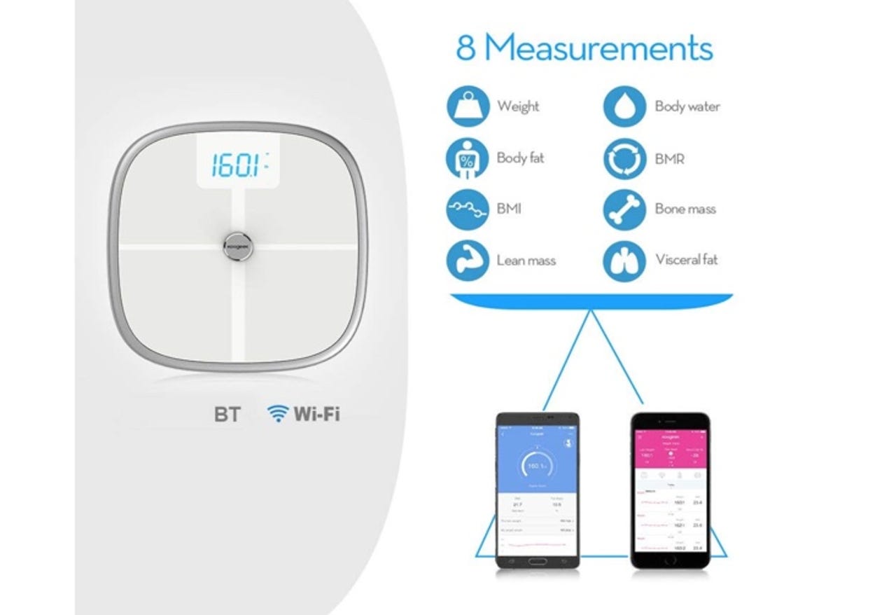 Koogeek Bluetooth & Wi-Fi Smart Health Scale