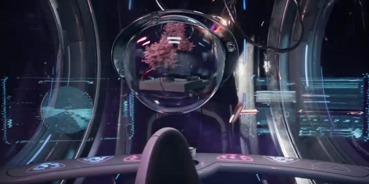 Spaceship cockpit from Samsung ad