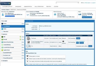 Screenshot of ClearAccess' flagship suite.
