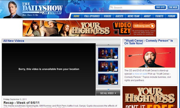 Daily Show blocked