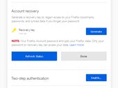 Mozilla rolls out recovery key option for Firefox accounts