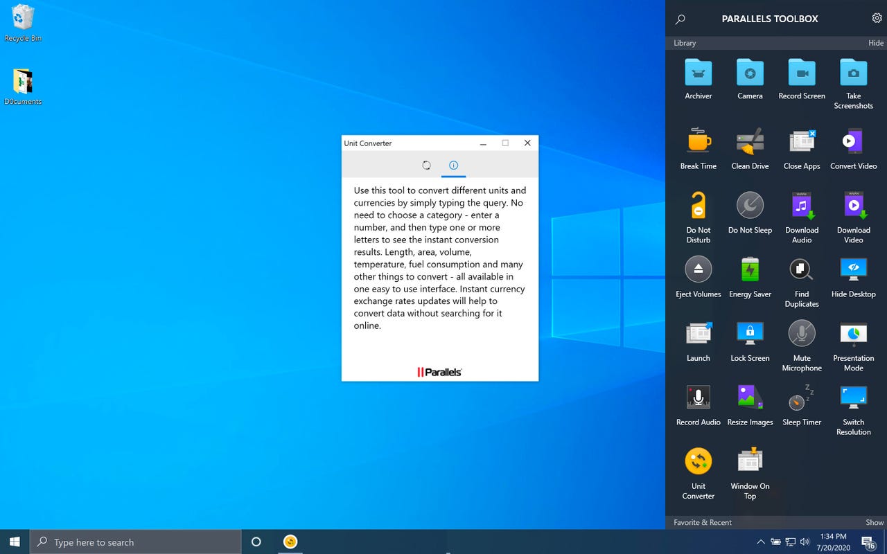 parallels-toolbox-unit-converter-windows-10-screenshot