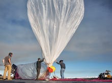 Google's Project Loon uses big networked air balloons to fill internet black holes