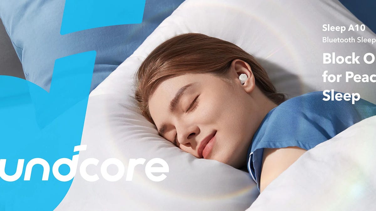 Save $50 on the Soundcore Sleep A10 noise blocking earbuds