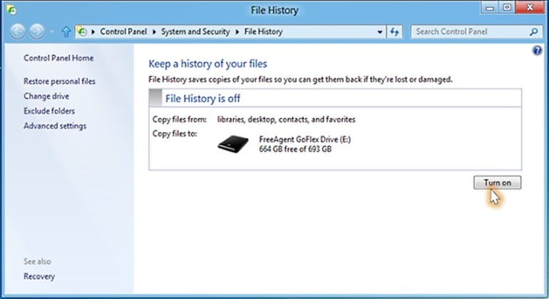 Microsoft's File History