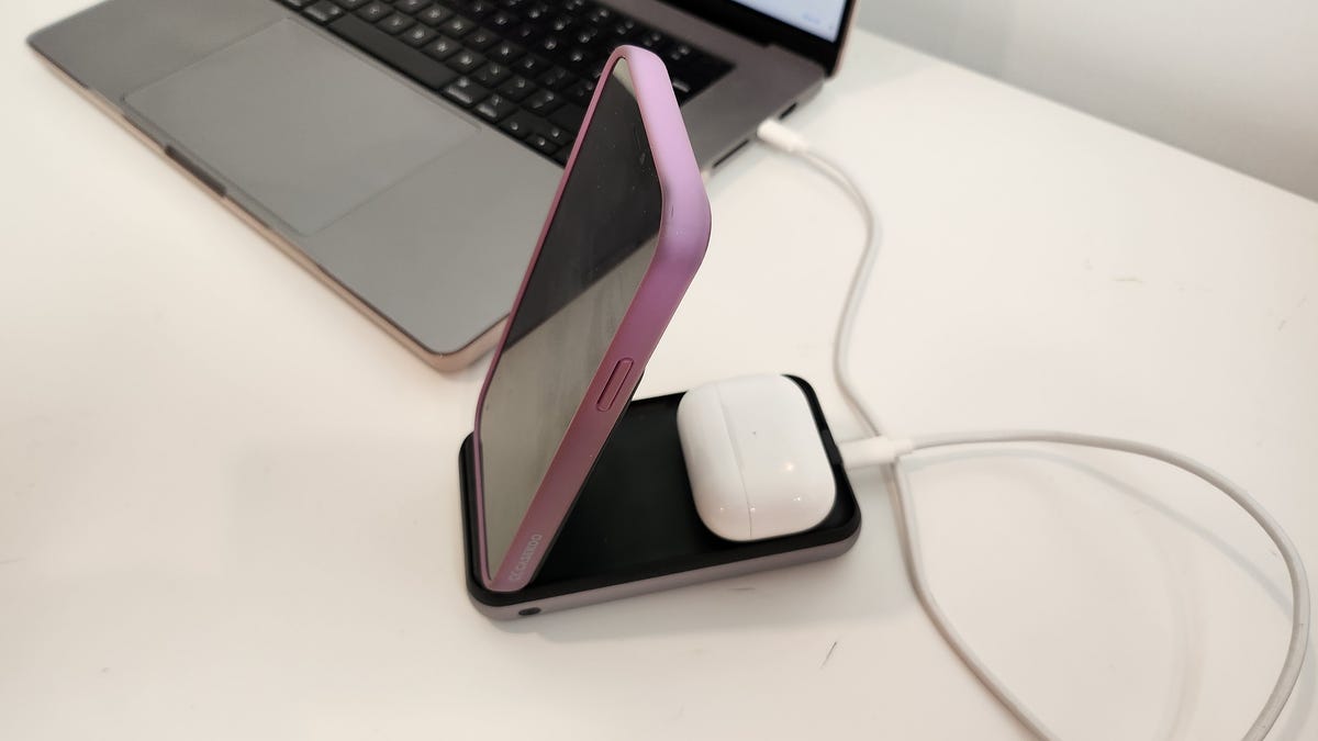 This foldable wireless charging stand is a multitasker’s dream accessory