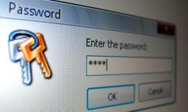 Computer password screen