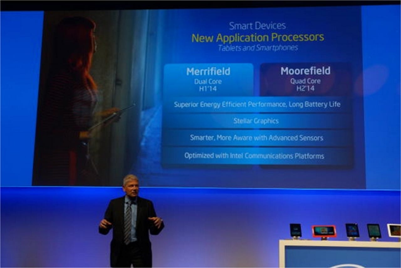 Intel unveils new Merrifield and Moorefield Atom chips.