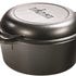 Lodge Pre-Seasoned Cast Iron Double Dutch Oven With Loop Handles (5qt)