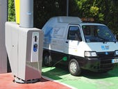 Wind turbine powers GE electric vehicle charger