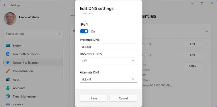 Verkeersopstopping Schotel enthousiast How to change the DNS settings on your Windows PC | ZDNET
