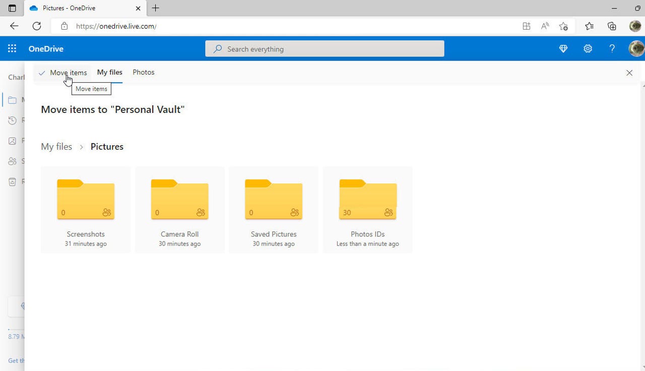 Centralisere Lade være med tavle How to secure your sensitive OneDrive files with a Personal Vault | ZDNET