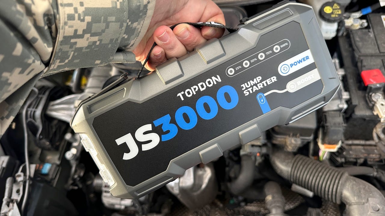 TOPDON JS3000 Car Jump Starter 3000A Peak 24000mAh Car Battery